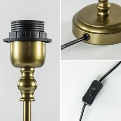 Kleine lampvoet Ramses antiek brons