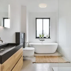 Kleine LED plafondlamp wit 3-standen dimbaar