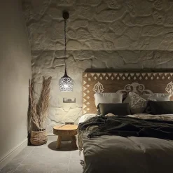 Kleine oosterse hanglamp Kadiri brons