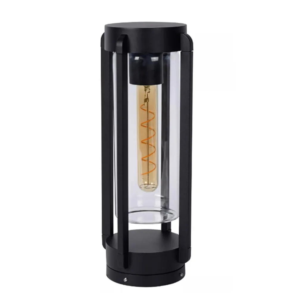 Kleine staande buitenlamp mat zwart IP44