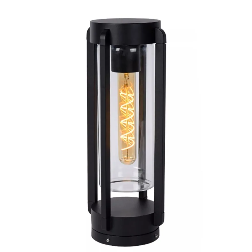 Kleine staande buitenlamp mat zwart IP44