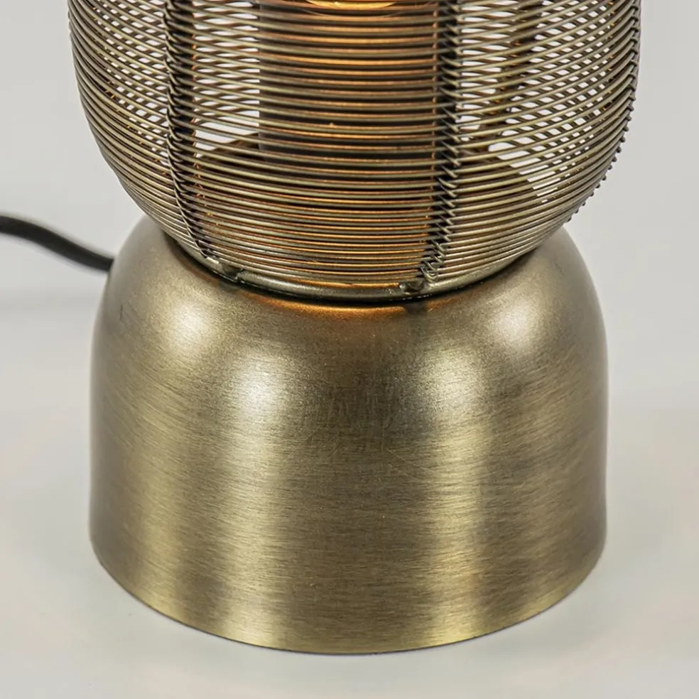 Kleine tafellamp Lezuza antiek brons