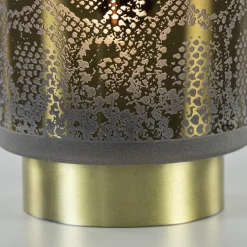 Kleine tafellamp Snake Light and Living grijs met goud