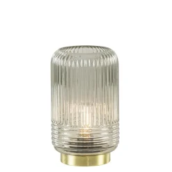Kleine tafellamp warm lichtgrijs op batterijen Lipa van L&L