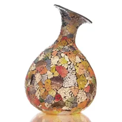 Kleurige tafellamp decoratief glas