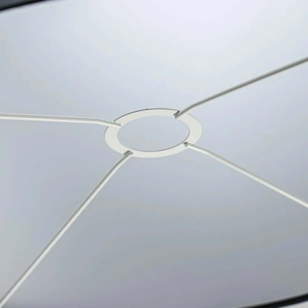 Lampenkap cilinder zwart met witte binnenzijde