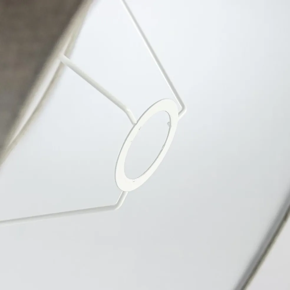 Lampenkap vlas linnen donker warm omgeslagen