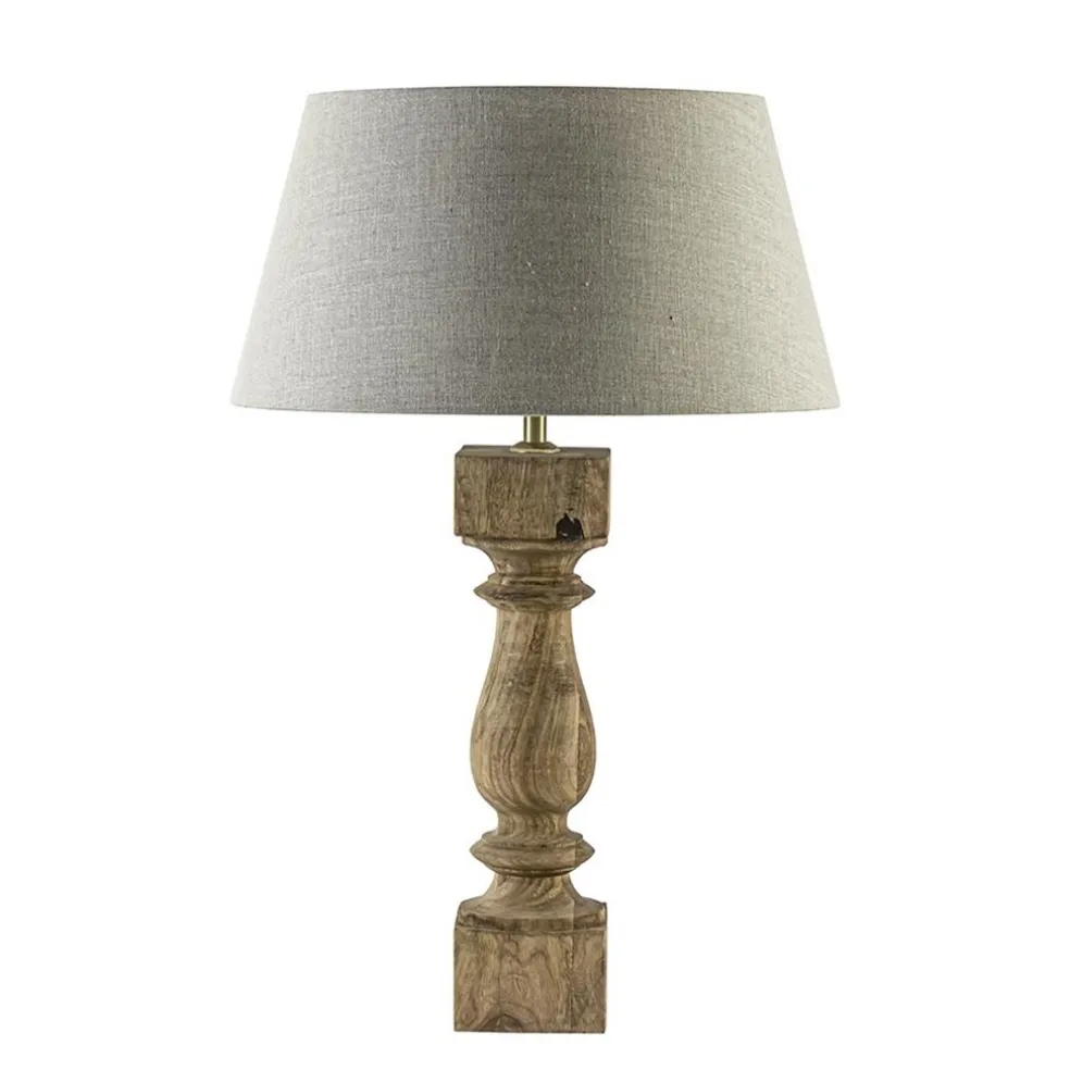 Lampenkap vlas linnen donker warm omgeslagen