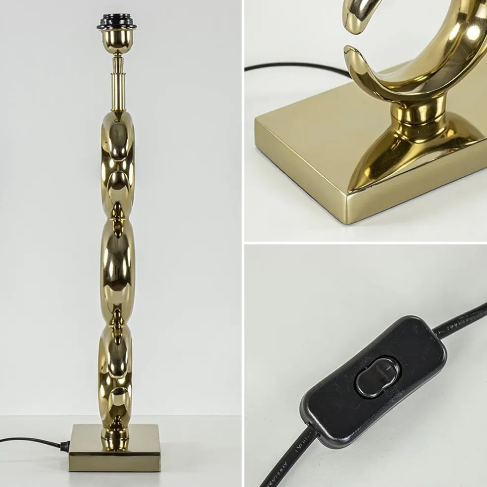 Lampvoet Maan light gold glossy metaal