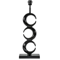 Lampvoet Maan shiny zwart exclusief kap