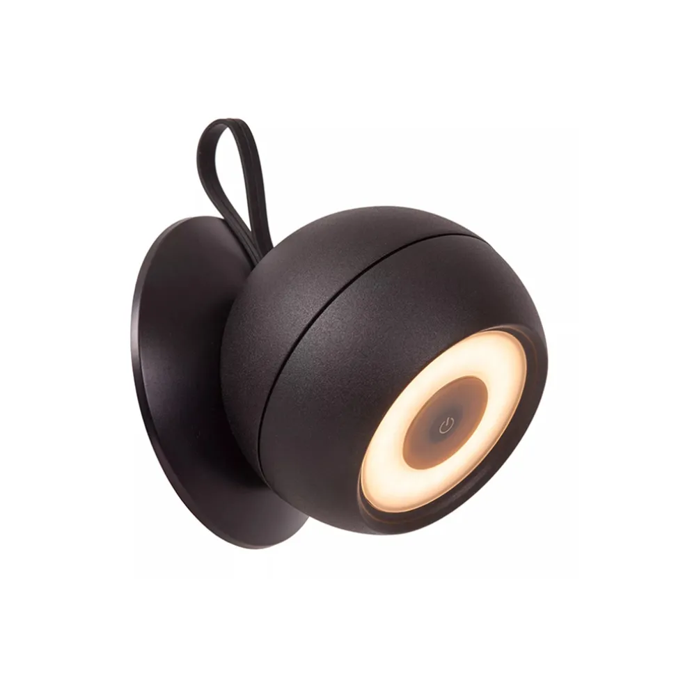 LED buitenlamp oplaadbaar zwart dimbaar