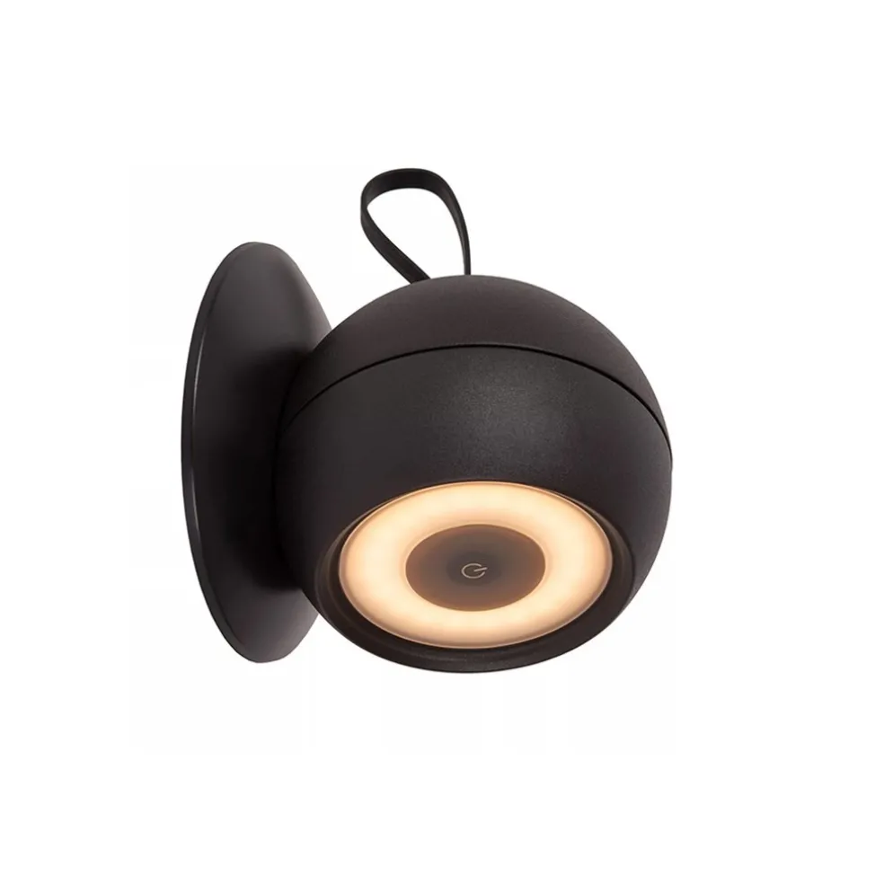 LED buitenlamp oplaadbaar zwart dimbaar