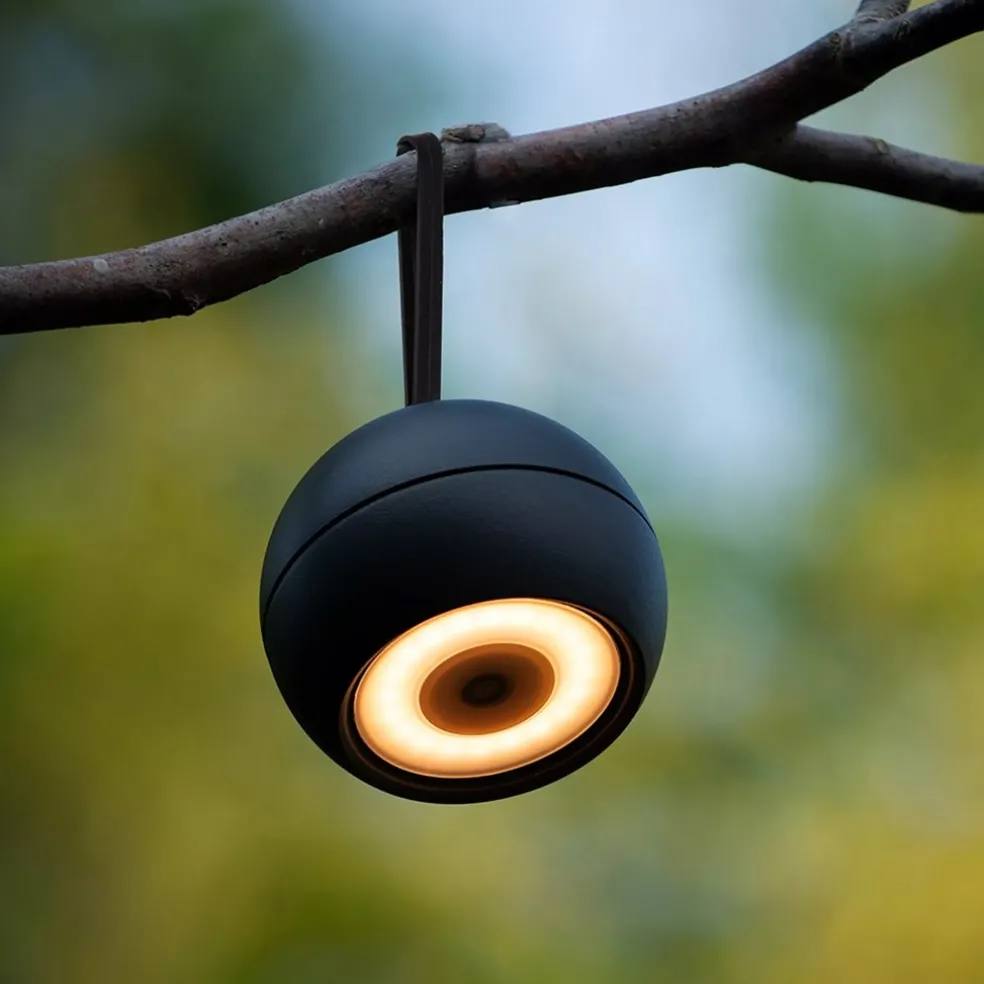 LED buitenlamp oplaadbaar zwart dimbaar