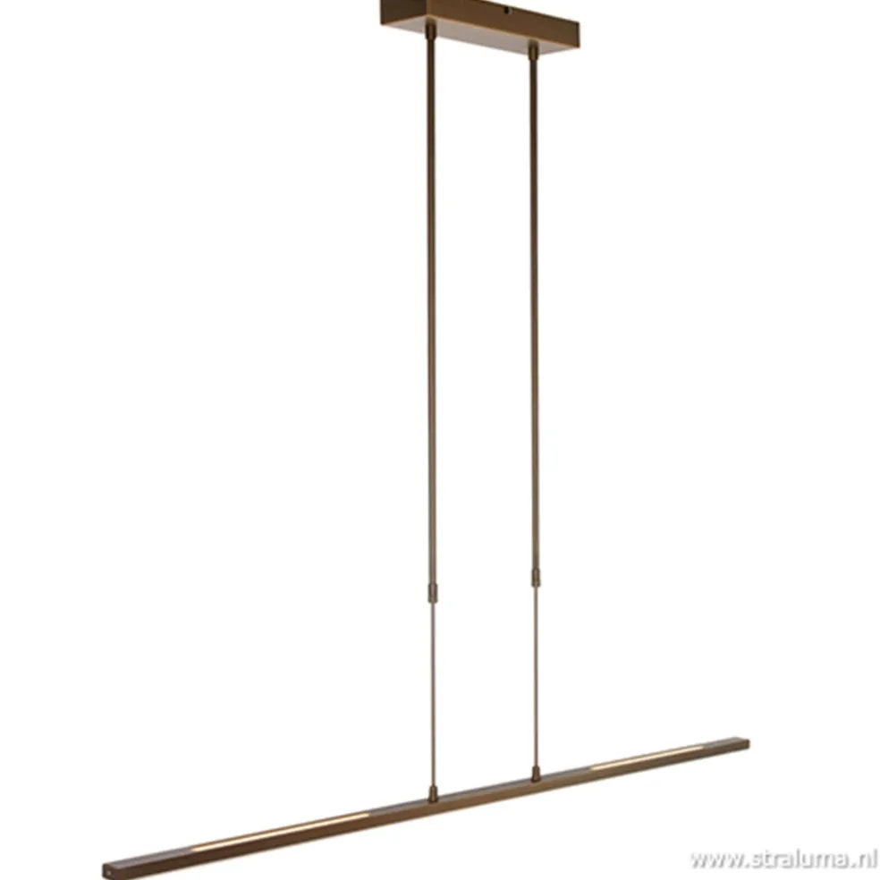 LED hanglamp brons inclusief dimmer