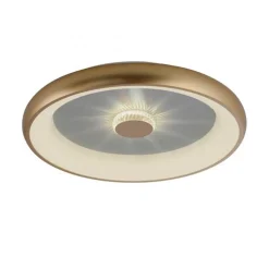 LED plafondlamp goud met kristaleffect