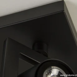 LED plafondspot vierkant mat zwart