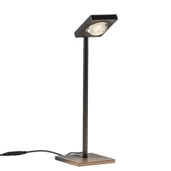 LED Tafellamp lens zwart verstelbaar