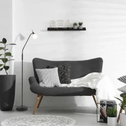 LED vloer/leeslamp Touchy verstelbaar zwart