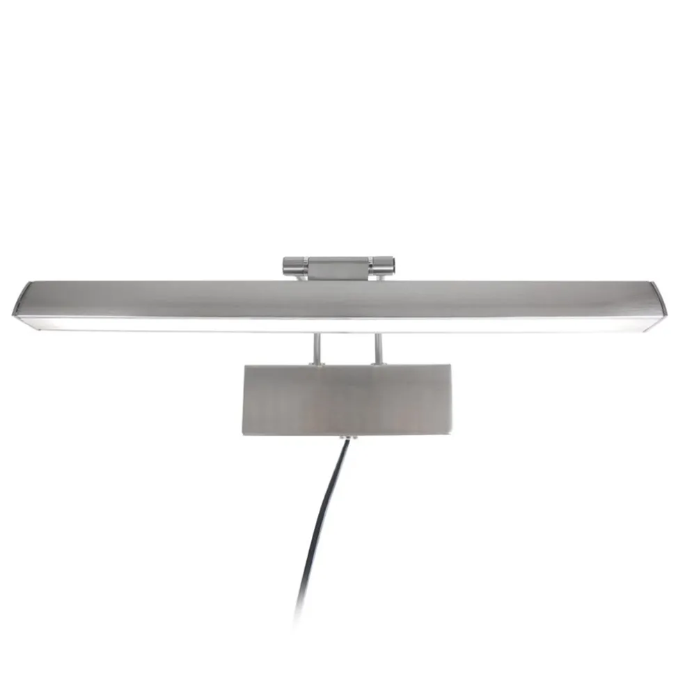 LED wandlamp schilderij geborsteld staal dimbaar