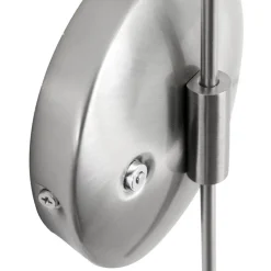 LED wandlamp staal met glas inclusief snoer