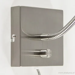 LED wandlamp/bedlamp flexibel staal