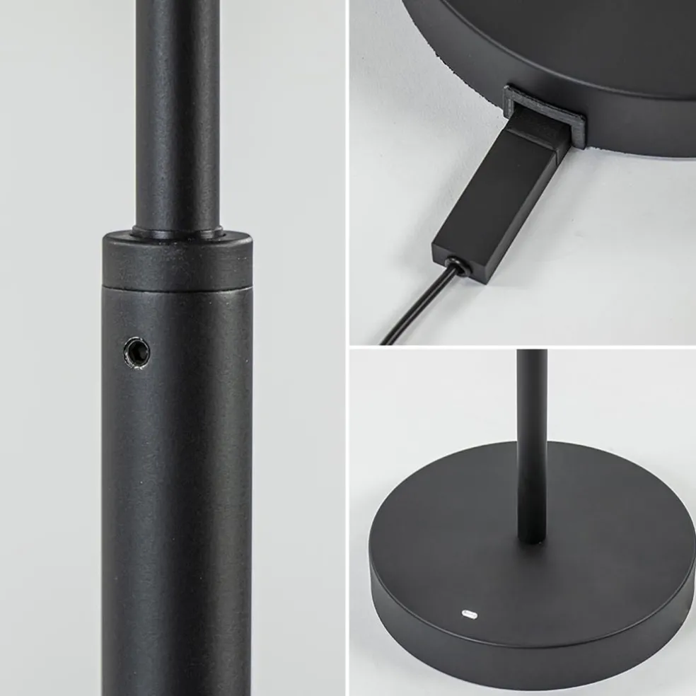 Leeslamp Plano Akku zwart oplaadbaar