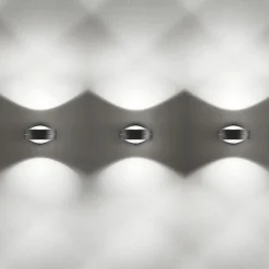 2-Lichts design wandlamp Nautilus zwart/chroom