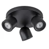 3-Lichts ronde opbouwspot zwart verstelbaar