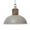 Light & Living hanglamp Avery grijs/hout
