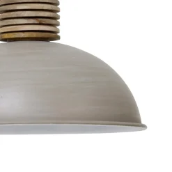 Light & Living hanglamp Avery grijs/hout