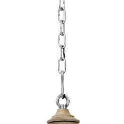 Light & Living hanglamp Avery grijs/hout