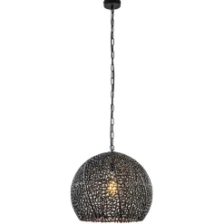 Light and Living hanglamp Sinula mat zwart 45 cm