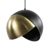 Light and Living hanglamp Namco zwart met antiek brons