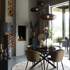 Light and Living hanglamp Bahoto mat zwart 51 cm