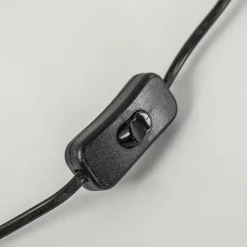 Light and Living lampvoet Paolo zwart hout excl. kap