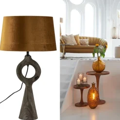 Light and Living lampvoet Sabuli donker bruin hout