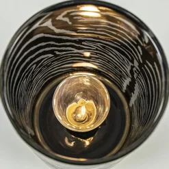 Light and living tafellamp grijs goud op batterijen Zebra