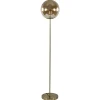 Light and Living vloerlamp Medina goud met amber glas