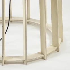 Luxe lampvoet naturel hout exclusief kap