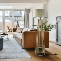 Luxe lampvoet naturel hout exclusief kap