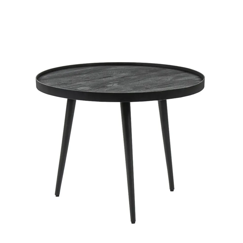 Mango houten koffietafel set van 2 zwart