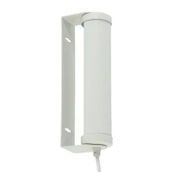 Mat witte wandlamp met snoer