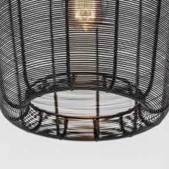 Mat zwarte hanglamp Adeta Light and Living