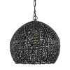 Mat zwarte hanglamp Sinula Light and Living