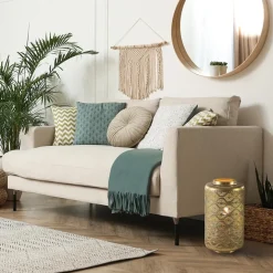 Metalen tafellamp lantaarn goud Oriental