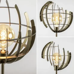 Metalen tafellamp Terra met oud messing afwerking