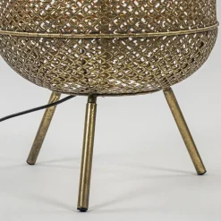 Metalen vloerlamp Oosterse lantaarn goud