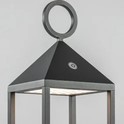 Moderne buitenlamp lantaarn inclusief LED draadloos