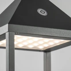 Moderne buitenlamp lantaarn inclusief LED draadloos
