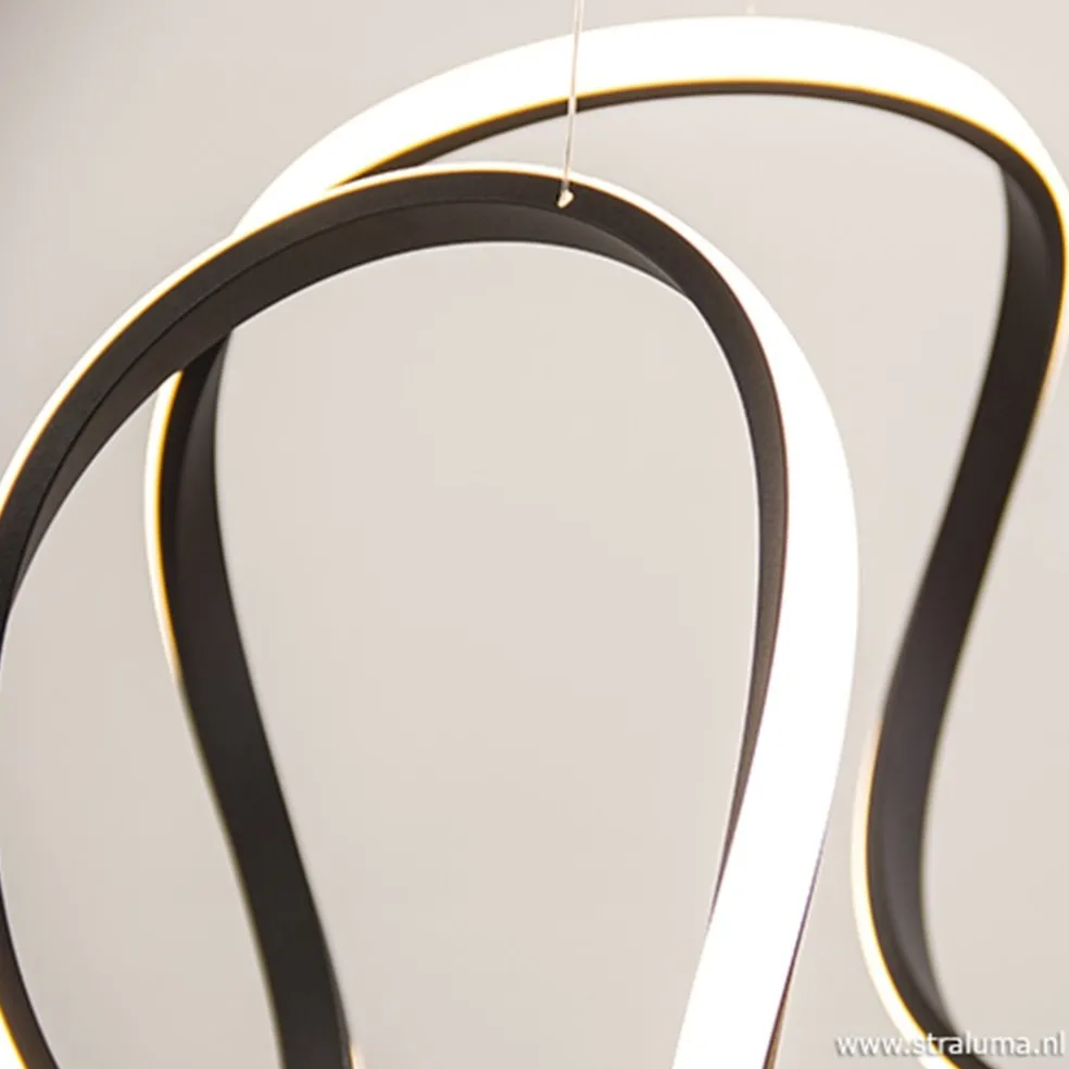Moderne design hanglamp LED zwart